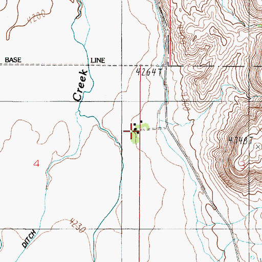 Topographic Map of Jorgenson Ranch, MT