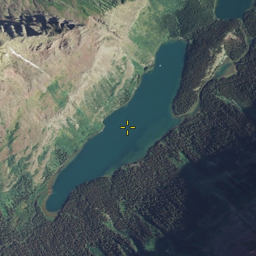Aerial/Satellite Image of Lake Josephine, MT