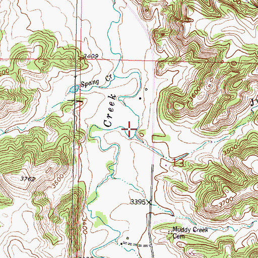 Topographic Map of Juddy Creek, MT