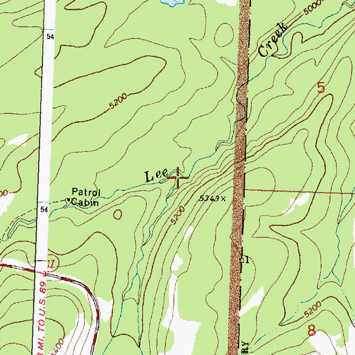 Topographic Map of Jule Creek, MT