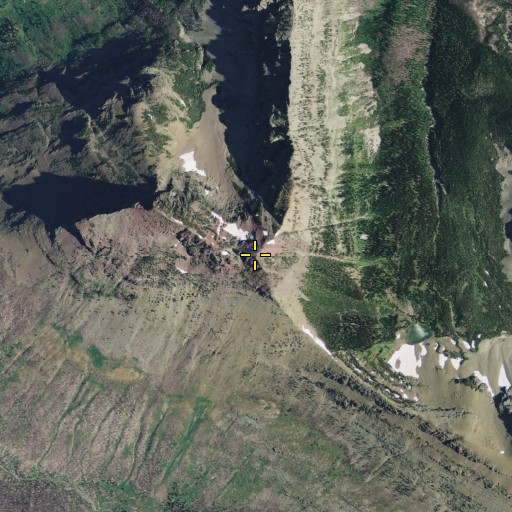 Aerial/Satellite Image of Kakitos Mountain, MT