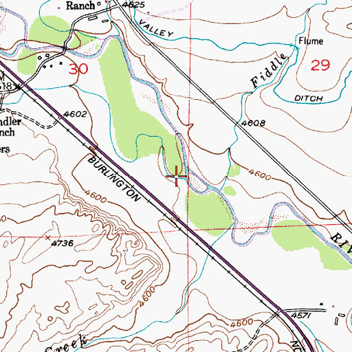 Topographic Map of Kay Creek, MT