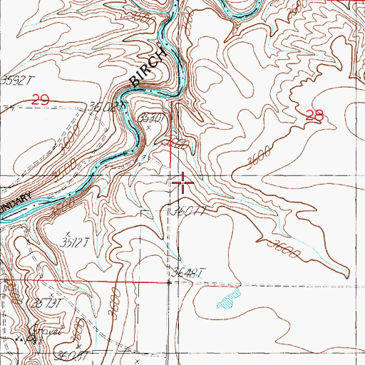 Topographic Map of Kennedy Mine, MT