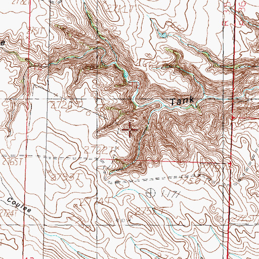 Topographic Map of Kepples Ranch, MT