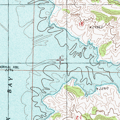 Topographic Map of Kibler Coulee, MT