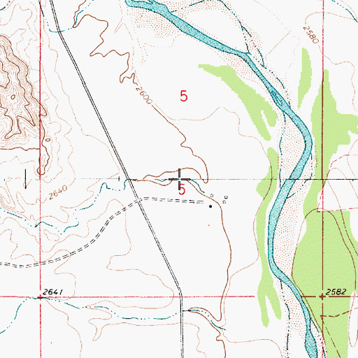 Topographic Map of Kimball Creek, MT