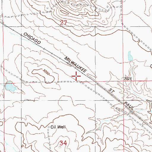 Topographic Map of Kingmont Siding, MT