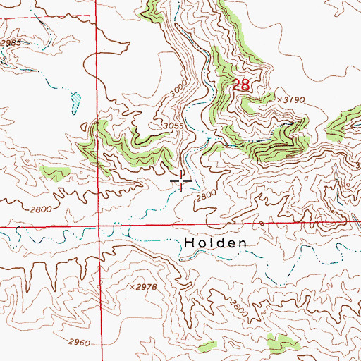Topographic Map of Kings Coulee, MT