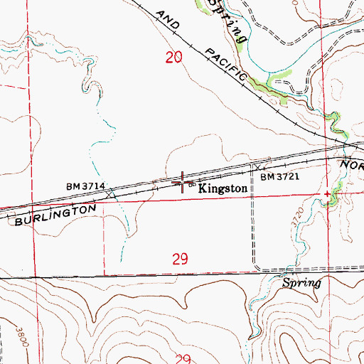 Topographic Map of Kingston, MT
