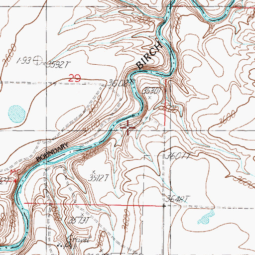 Topographic Map of Kingston Mine, MT
