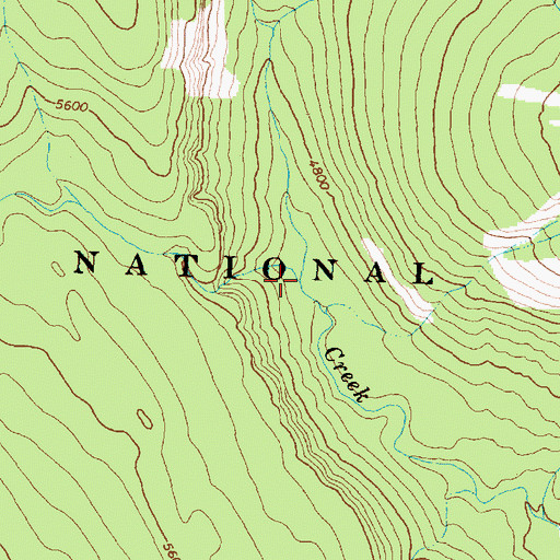 Topographic Map of Kipp Creek, MT