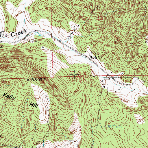 Topographic Map of Kiwanis Camp, MT