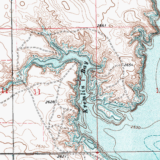 Topographic Map of Kremlin Bay, MT