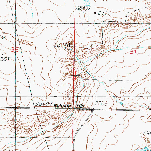 Topographic Map of L 2 Canal, MT