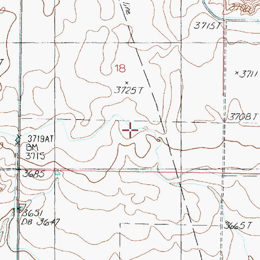 Topographic Map of L 9 Canal, MT