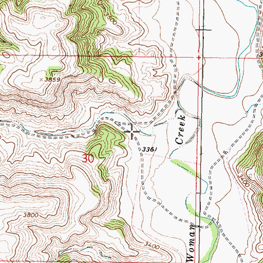 Topographic Map of Lacey Gulch, MT