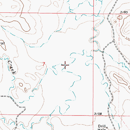 Topographic Map of Lake Creek, MT