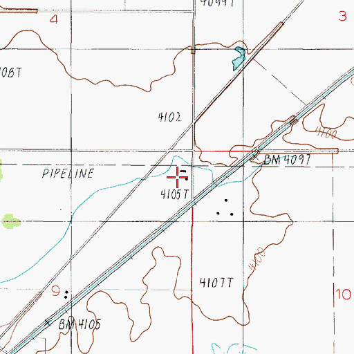 Topographic Map of Lane School (historical), MT
