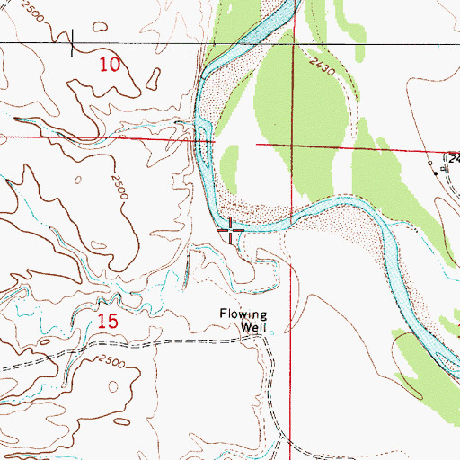 Topographic Map of Laney Creek, MT