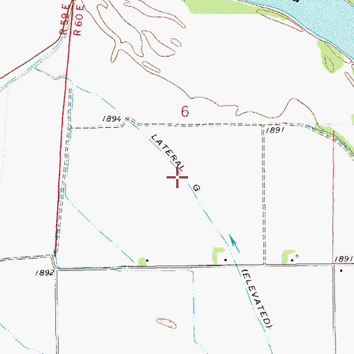 Topographic Map of Lateral G, MT