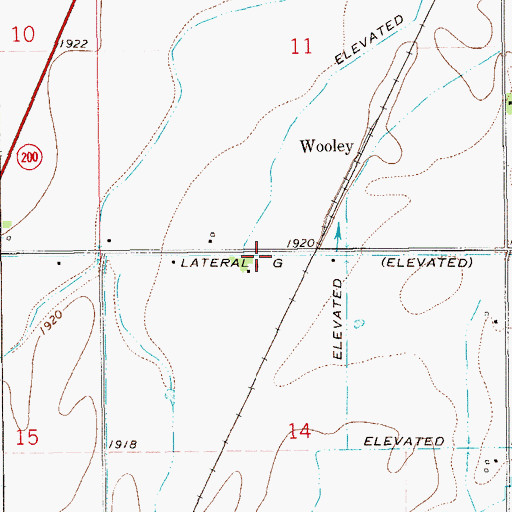 Topographic Map of Lateral G, MT