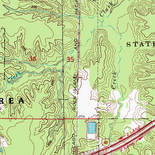 Topographic Map of Yuma (historical), AR
