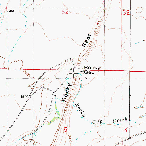 Topographic Map of Lepley Creek, MT