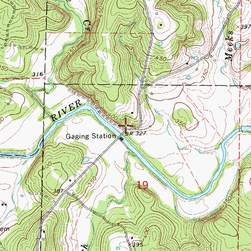 Topographic Map of Bridgeport (historical), AR