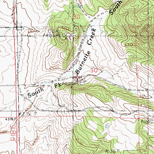 Topographic Map of Limekiln Canyon, MT