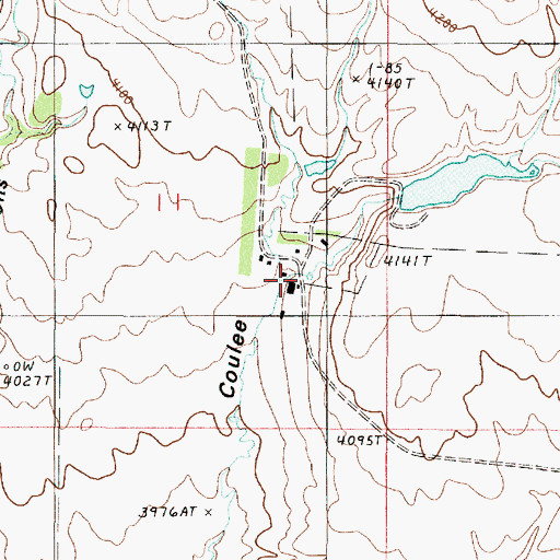 Topographic Map of Limekiln Creek, MT
