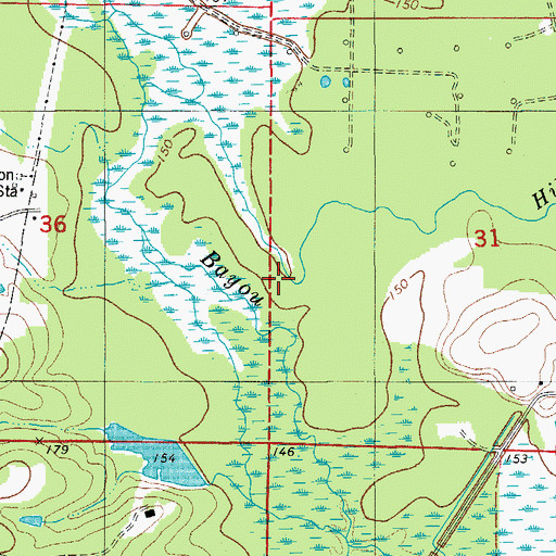 Topographic Map of Hibank Creek, AR