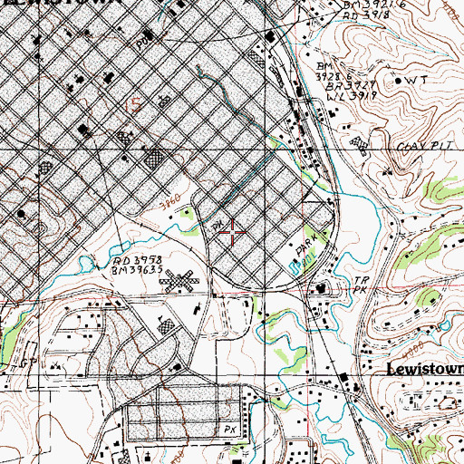 Topographic Map of Little Casino Creek, MT