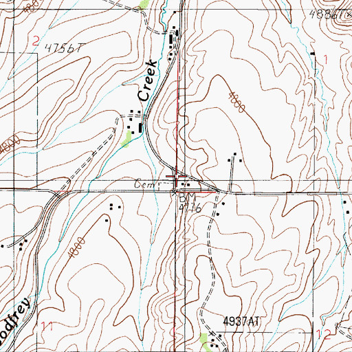 Topographic Map of Little Holland School (historical), MT