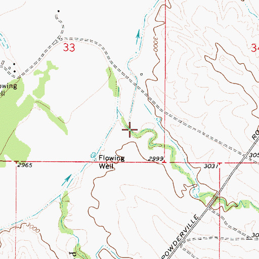 Topographic Map of Little Pilgrim Creek, MT