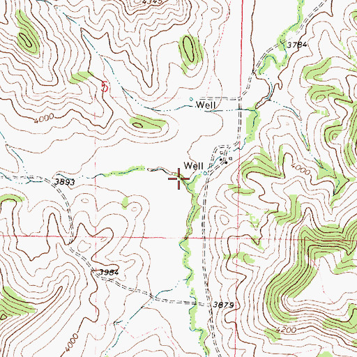 Topographic Map of Little Thompson Creek, MT