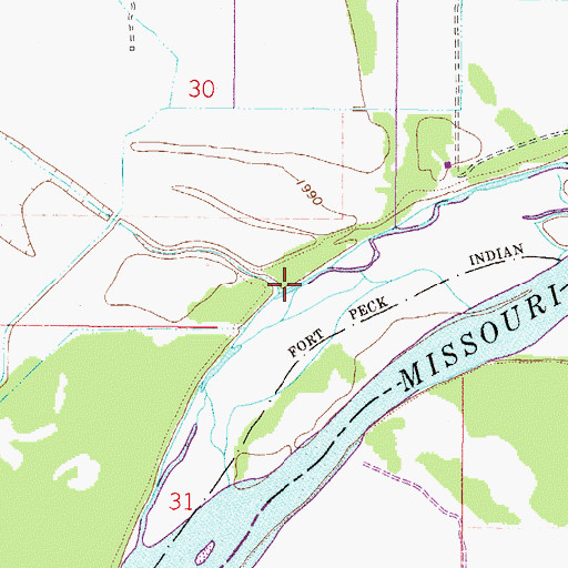Topographic Map of Littleman Creek, MT