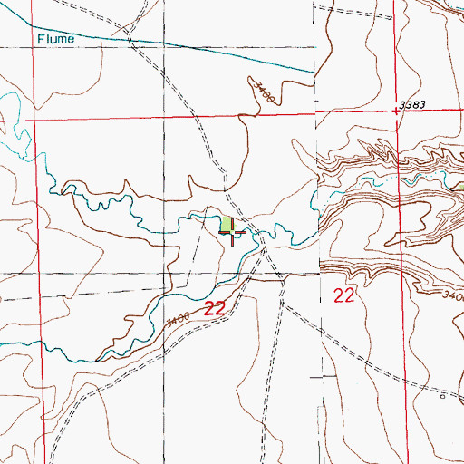 Topographic Map of Logan Creek, MT