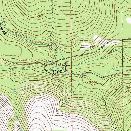 Topographic Map of Logan Creek, MT