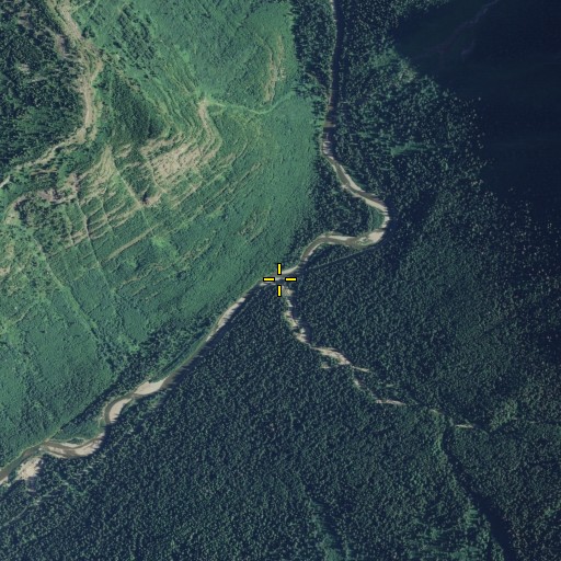 Aerial/Satellite Image of Logan Creek, MT