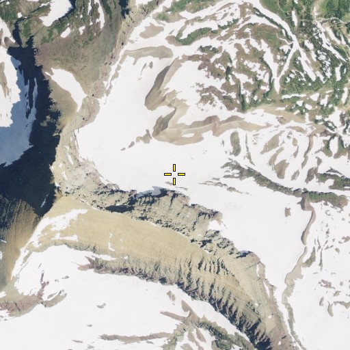 Aerial/Satellite Image of Logan Glacier, MT