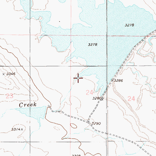 Topographic Map of Lome Creek, MT