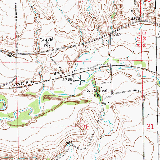 Topographic Map of Lone Pine Creek, MT