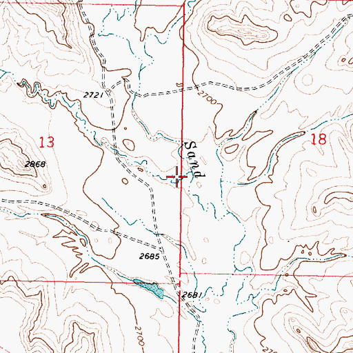 Topographic Map of Lone Tree Coulee, MT