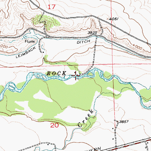 Topographic Map of Lone Tree Creek, MT