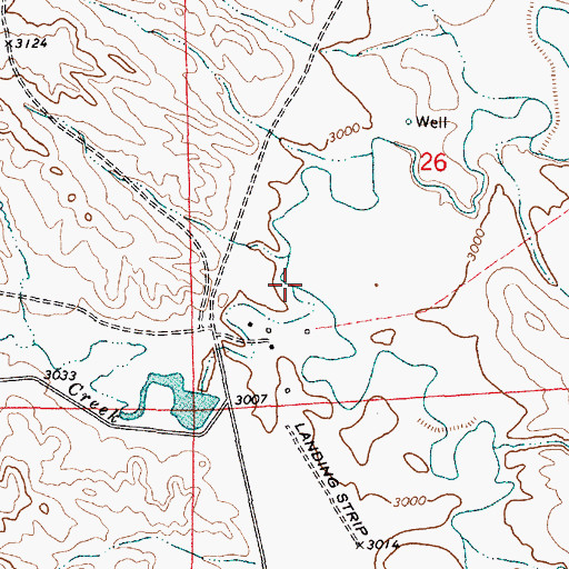 Topographic Map of Lone Tree Creek, MT
