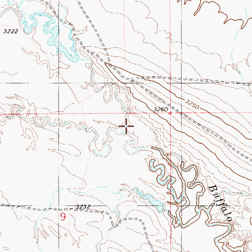 Topographic Map of Lone Tree Creek, MT