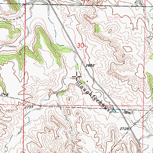 Topographic Map of Long Prong, MT