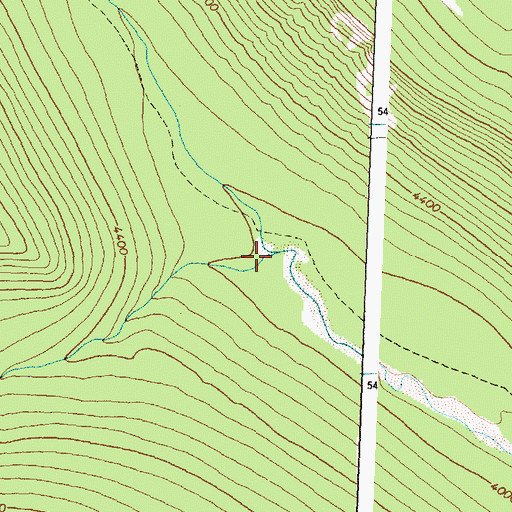Topographic Map of Longfellow Creek, MT