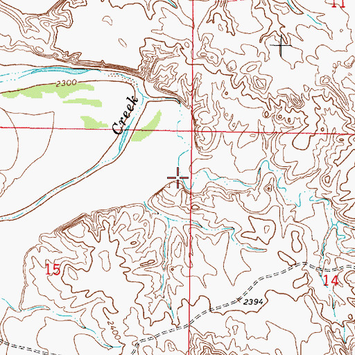 Topographic Map of Lopp Coulee, MT