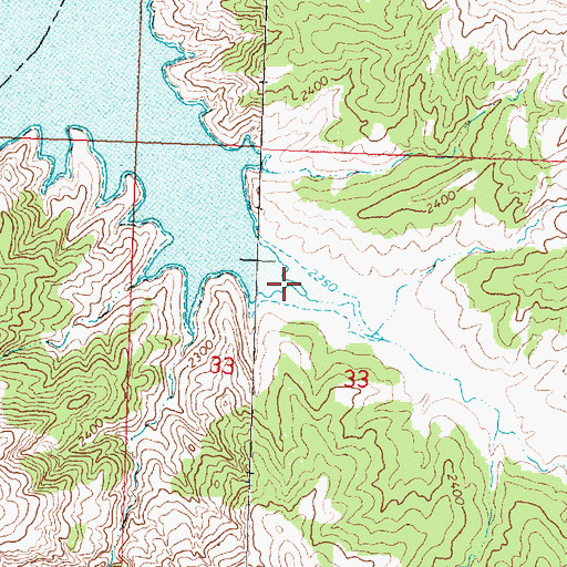 Topographic Map of Lost Creek, MT